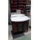 Mueble baño 84cm ancho madera color nogal