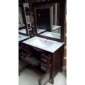 Mueble baño 80,5 cm ancho madera color nogal